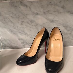 Christian Louboutin Black Heels with Red Soles